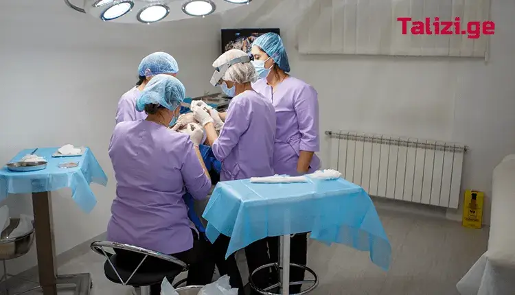 hair transplant procedure at Talizi clinic